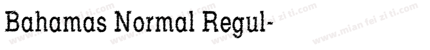 Bahamas Normal Regul字体转换